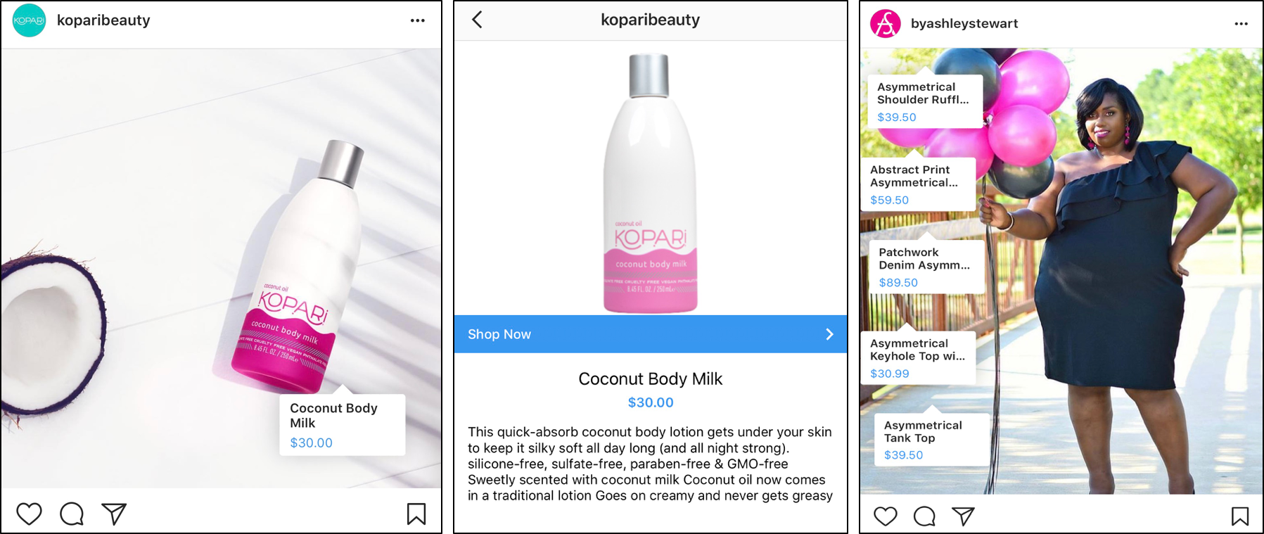 Shoppable Instagram Tags 