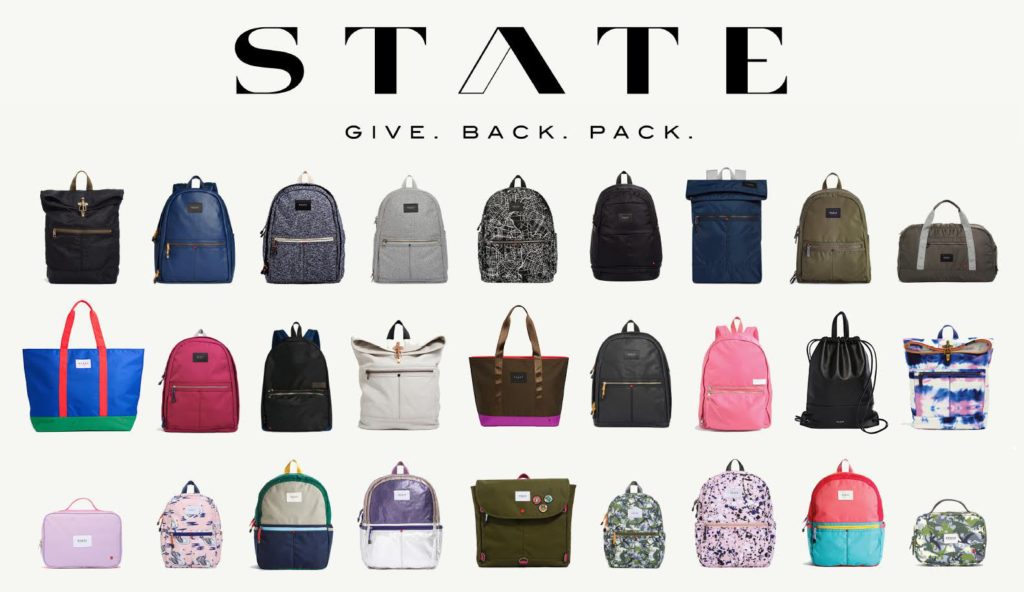 State bags. Gift guide 2017. LMS blog. Holiday 2017. Gifts that give back.